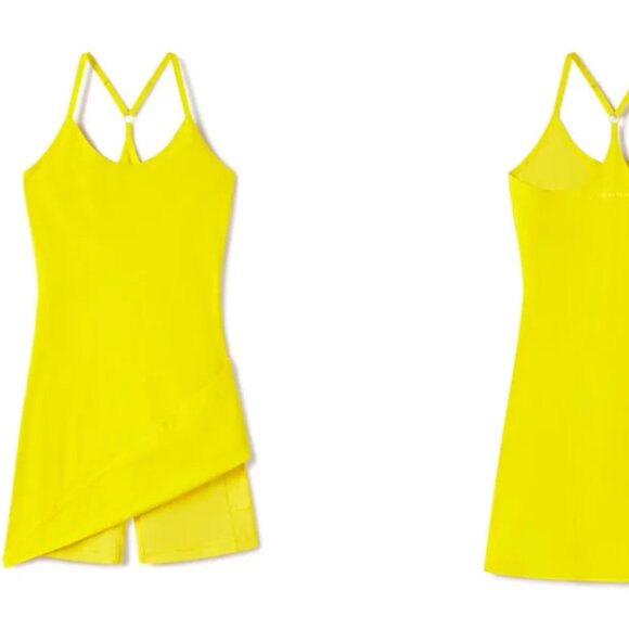 NWT Outdoor Voices The Exercise Dress Canary Melon - Picture 2 of 5
